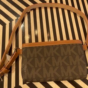 Michael Kors monogram print waist bag